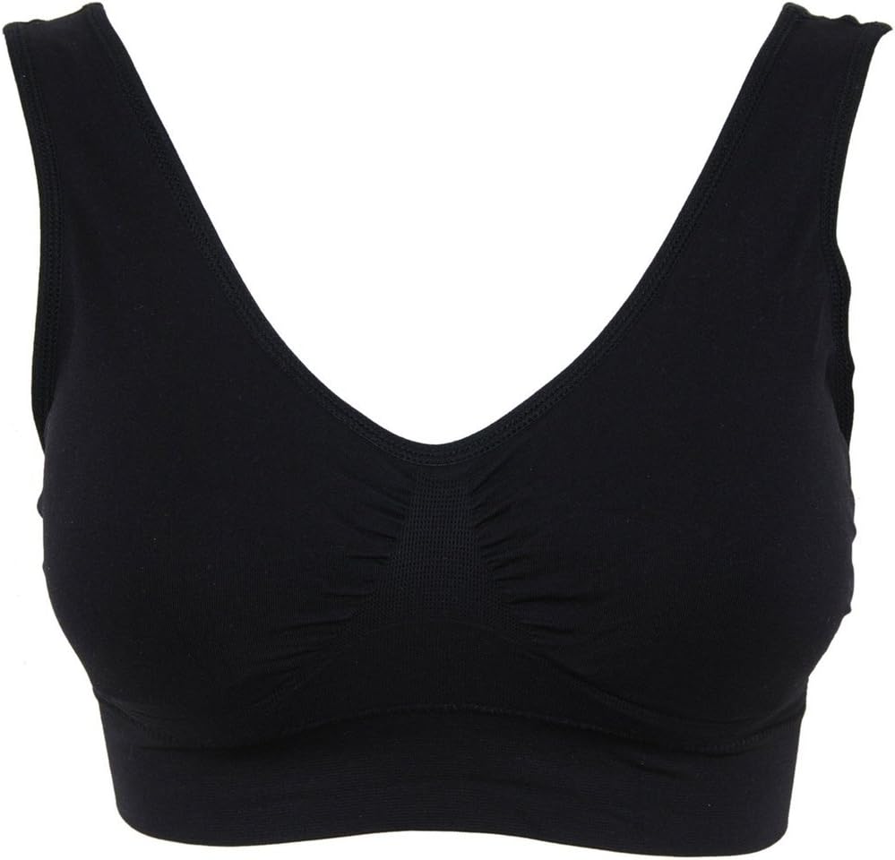 BADI NA Women's Yoga Sports Bra Big Twin Pack Black & Nude