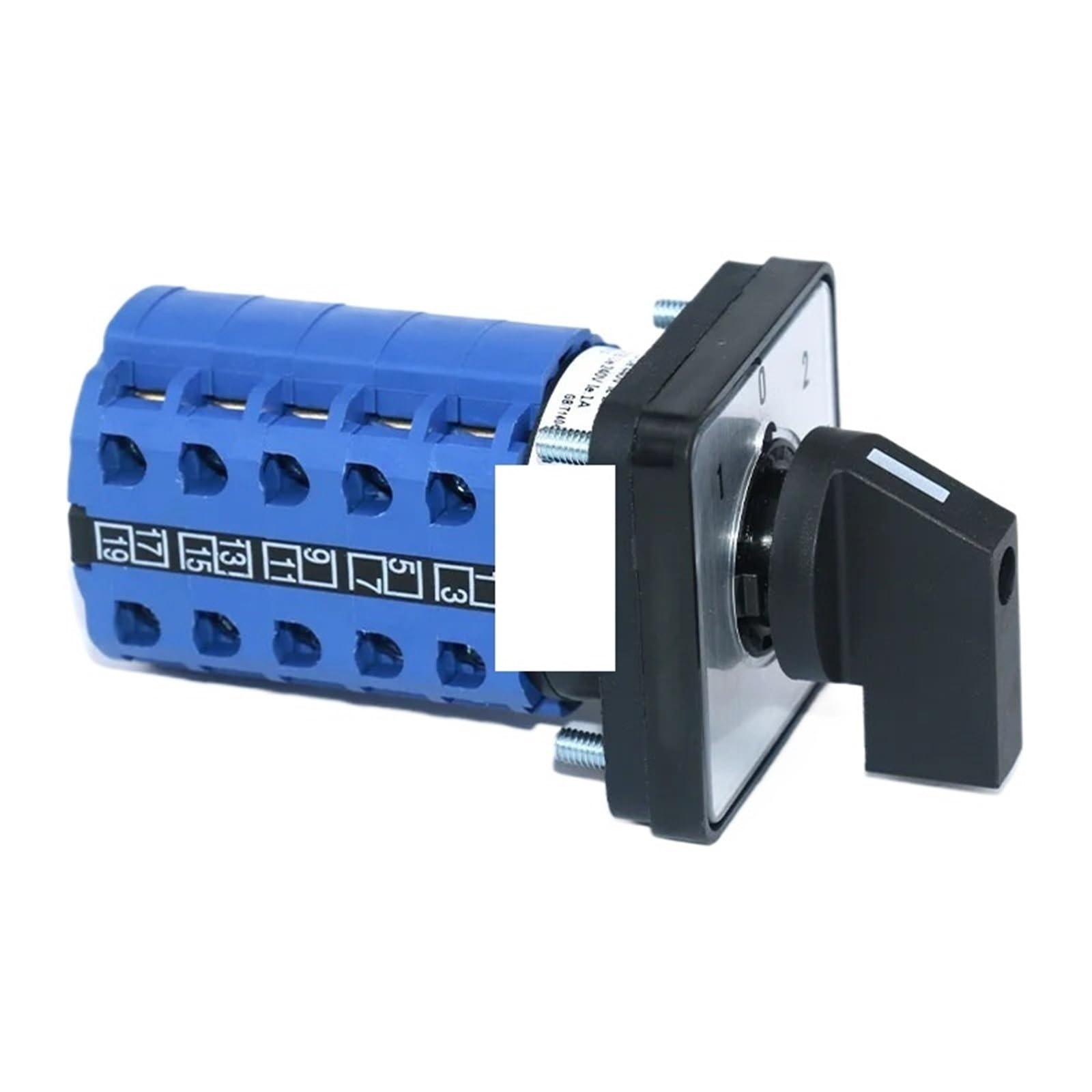 Przełącznik krzywkowy z podwójną mocą Montaż panelowy 3-pozycyjny SZW26/LW26-20 5-pinowy wł./wył., 64/48 mm, do maszyny elektrycznej 20A (D505,5 1 0 2 48 x 48 mm)