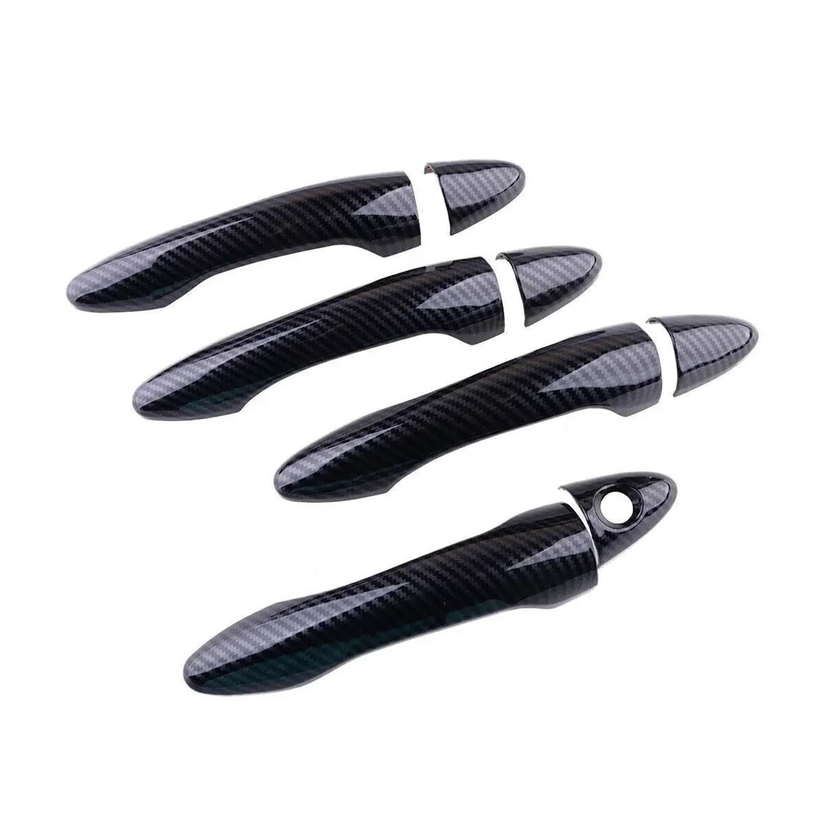 MTVTFECEWG for Kia for Optima K5 2011 2012 2013 2014 2015 Car Exterior Door Handle Moulding Cover Trim Sticker (Carbon Texture A)