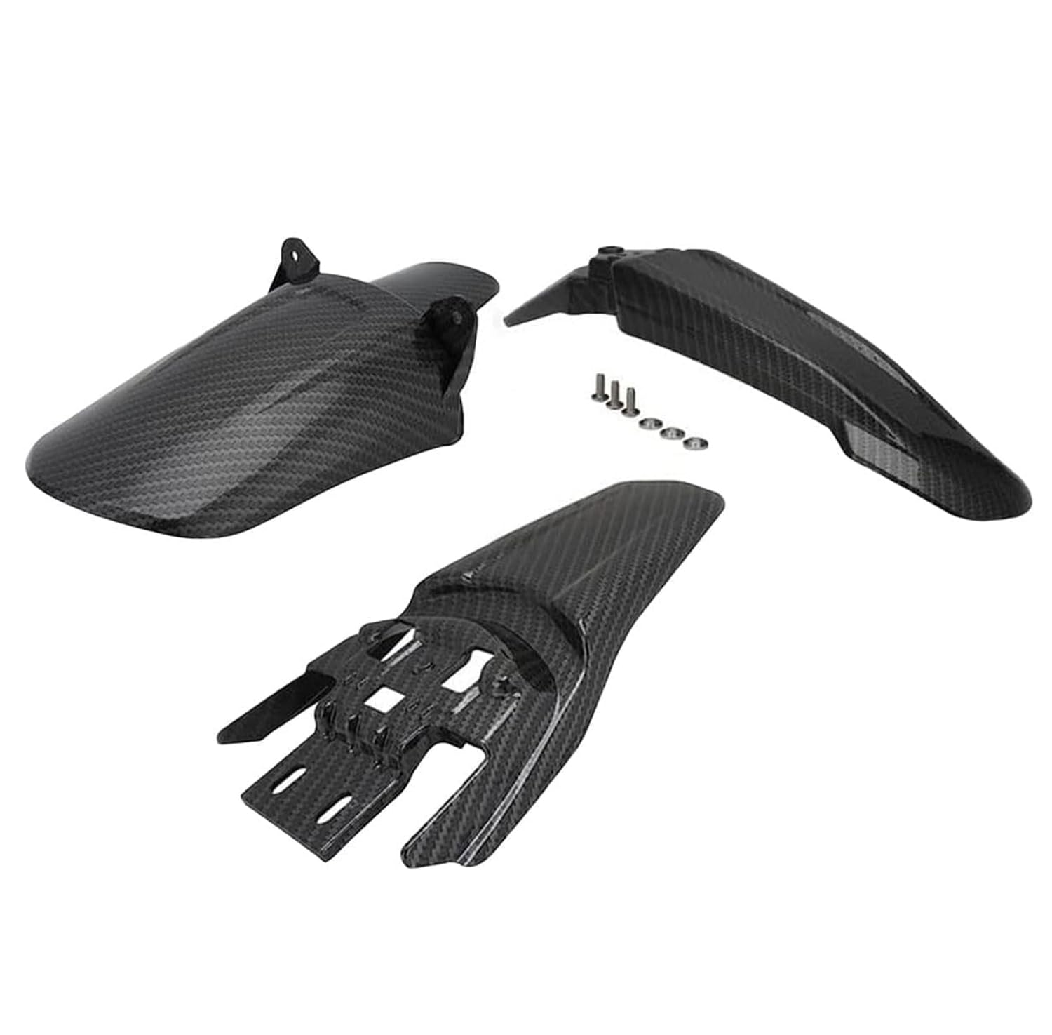Motorcycle Mudguard Set,Carbon Fiber Pattern Mudguards Front and Back,3PCS Fender Mud Gards for Sur Ron Sur-Ron Surron Light Bee S/X Electric Dirt Bike