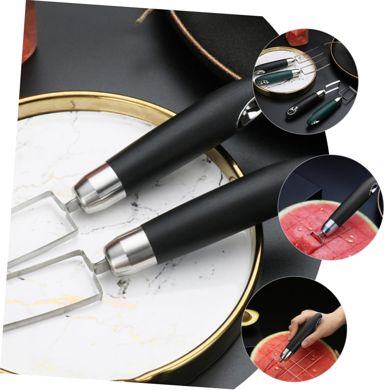 Stainless Steel Watermelon Slicer Fruits Chopper Portable Fruit Cutting Tool