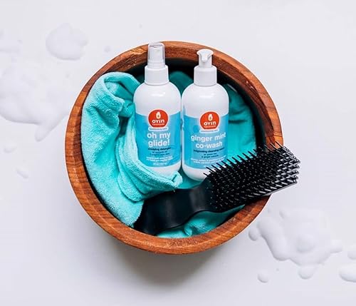 Miniatura 2 de Oyin Handmade Oh My Glide! Desenredante con aceite de aguacate y aloe vera orgánico, espray desenredante para el cabello, 8 onzas