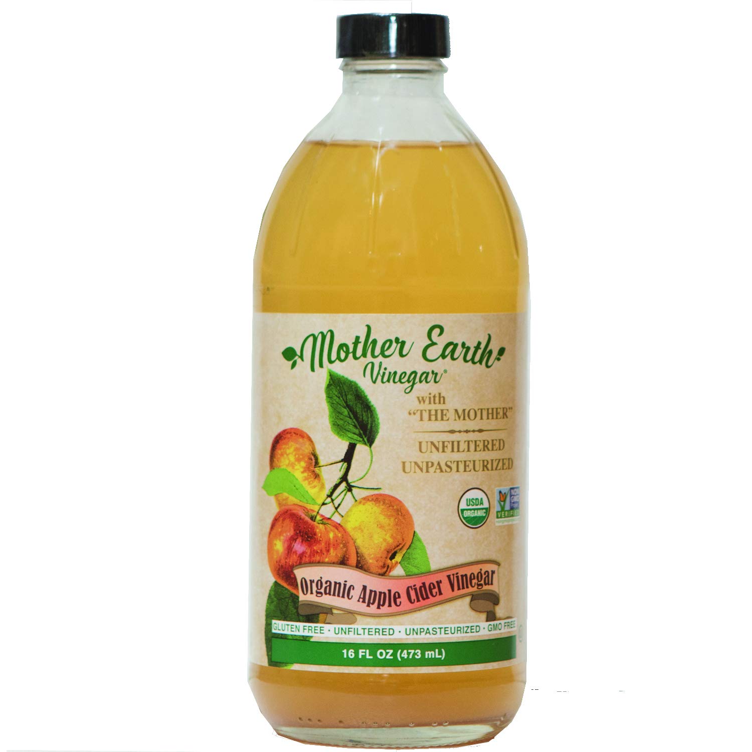 Mother Earth, Organic Apple Cider Vinegar with The Mother