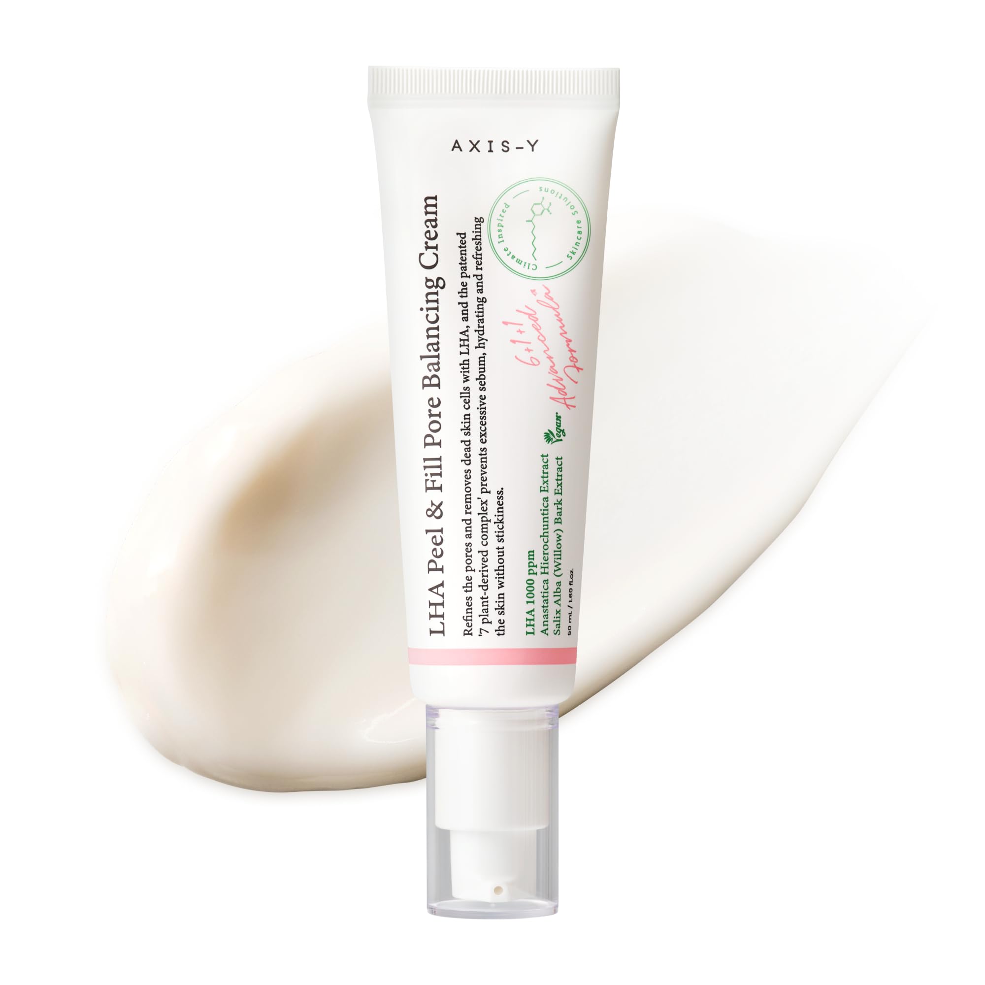 LHA Peel & Fill Pore Balancing Cream | 50 ml / 1.69 fl. Oz. | Pore Minimizing | Pore Care | Pore Cream | Pore Tightening | Kbeauty