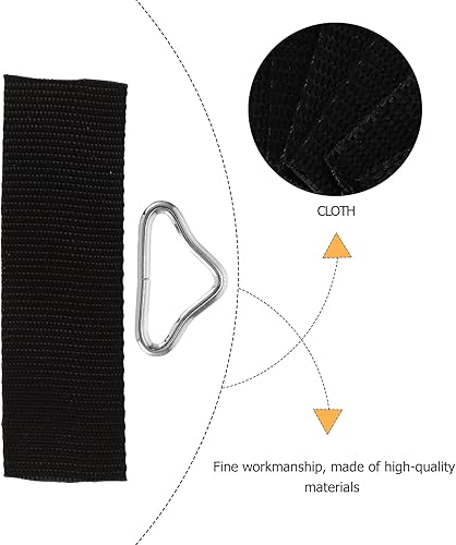 Miniatura 8 de COHEALI 30pcs Trampolín Hebilla Trampolín Reparación Mat Acero Inoxidable Triángulo Anillos Vendaje Conector Colchón Cama para Niños Trampolín