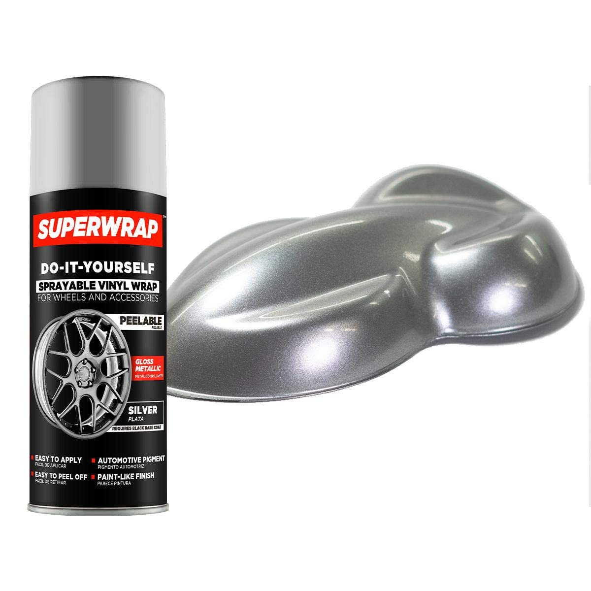 high gloss silver spray paint