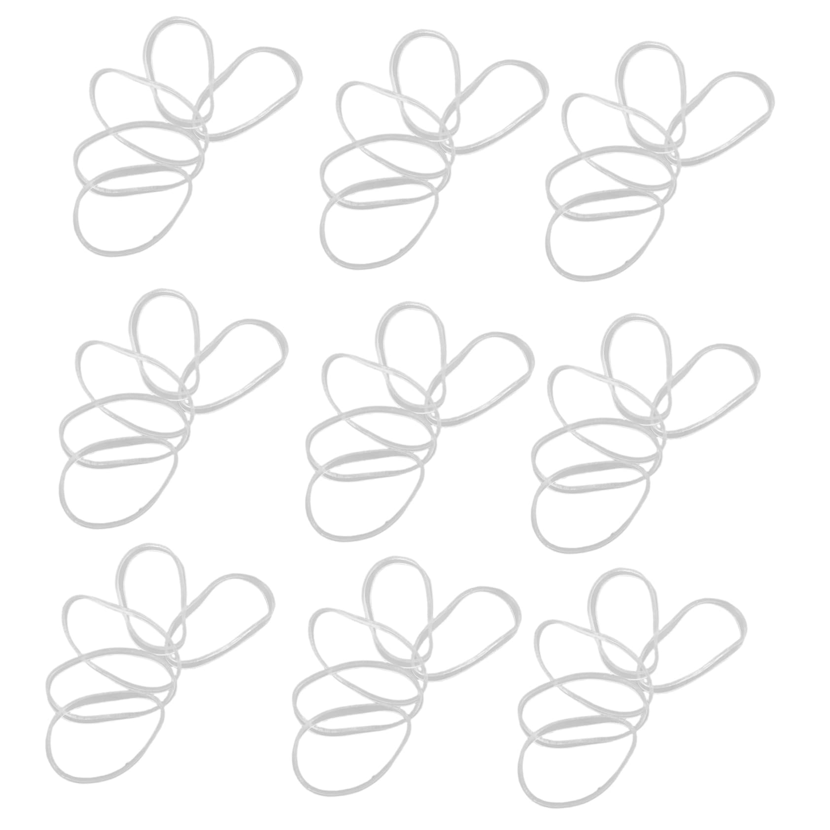 Gatuida 5000pezzi Elastici per Capelli Spessi Trasparenti Elastici Resistenti e Flessibili per Styling Rapido Leggeri Usa e Getta