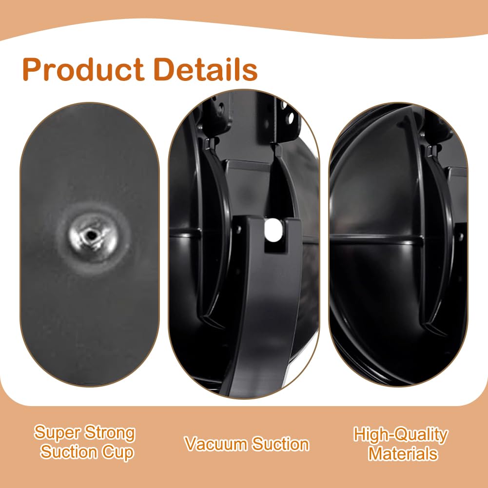 2 supporti per tende da sole, per camper, accessori per tende da sole, base per diverse roulotte e furgoni, accessori per camper (nero)
