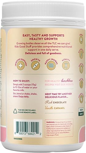 Miniatura 2 de Nuzest - Kids Good Stuff - Mezcla de batido vegano - Fresa silvestre - Suplemento nutricional multivitamínico Batido de proteínas - Sin lácteos -