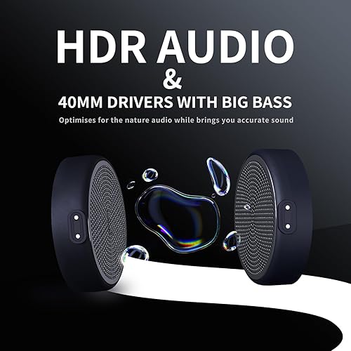 Miniatura 2 de Unigear Altavoces para casco de esquí, auriculares estéreo inalámbricos de snowboard con audio HDR, auriculares compatibles con cualquier casco de