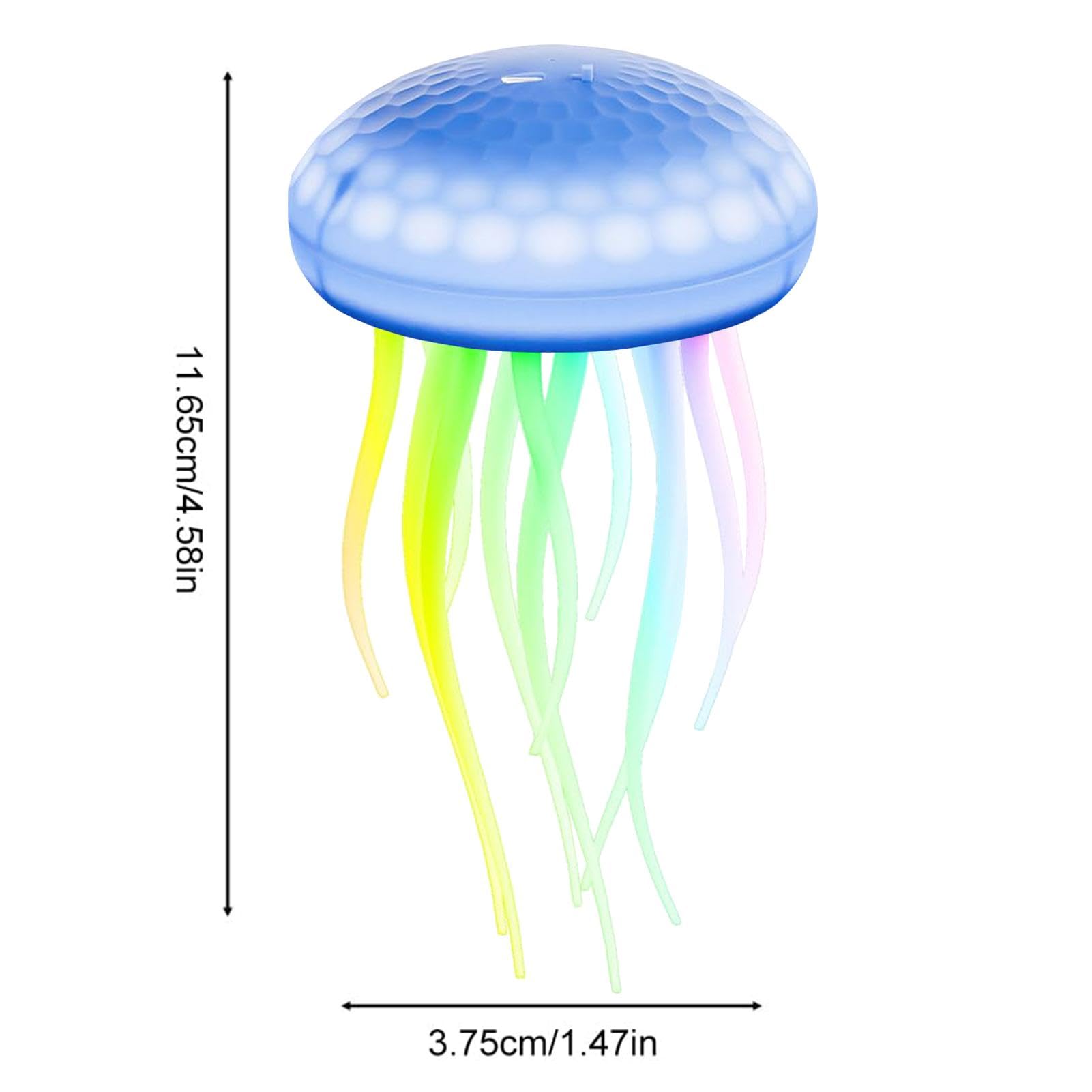 Luce notturna a LED con, lampada con Lampada ad attivazione vocale per | Lampada da comodino portatile, luce notturna RGB ricaricabile, lampada a forma di medusa carina da 1000 mAh per bambini adul
