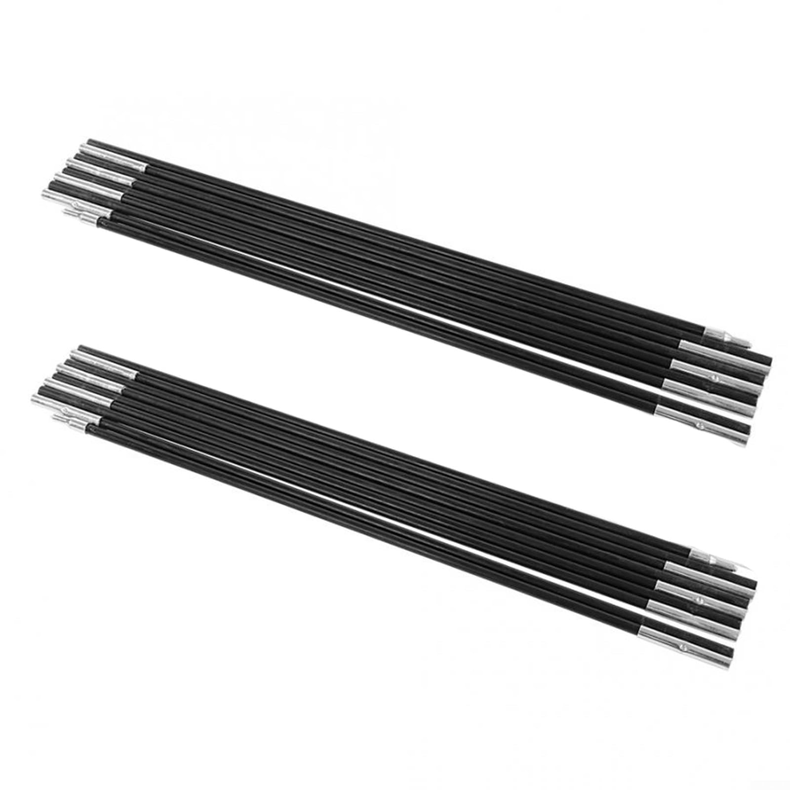 2PCS Fiberglass Camping Tent Pole, Tarp Poles Awning Poles Tent Poles Set Tent Pole Rod Tent Stakes Replacement Kit(310)