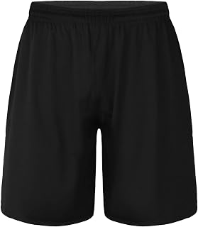 Hansber Men's Basketball Trunks Workout Running Shorts Lightweight Gym Yoga Training Sport Short Pants