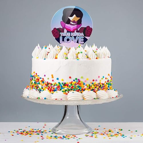 Miniatura 4 de Decoración de pastel de acrílico Steven Universe Garnet True Kind of Love para decoración de fiesta para boda, aniversario, cumpleaños, graduación