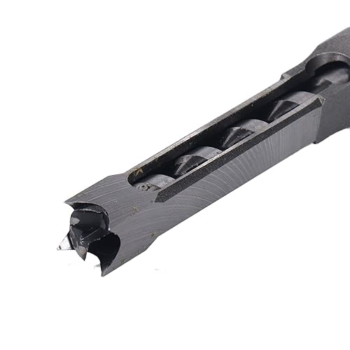 Miniatura 9 de Juego de 4 brocas de agujero cuadrado, dureza de acero, afilada y duradera, juego de cinceles mortajantes de 1/4 pulgadas, 5/16 pulgadas, 3/8