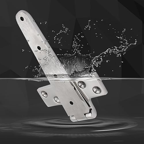 Vista 12 de Bisagras en T de acero inoxidable 316, bisagra de escotilla de barco resistente de grado marino, bisagra de puerta de hardware de gabinete