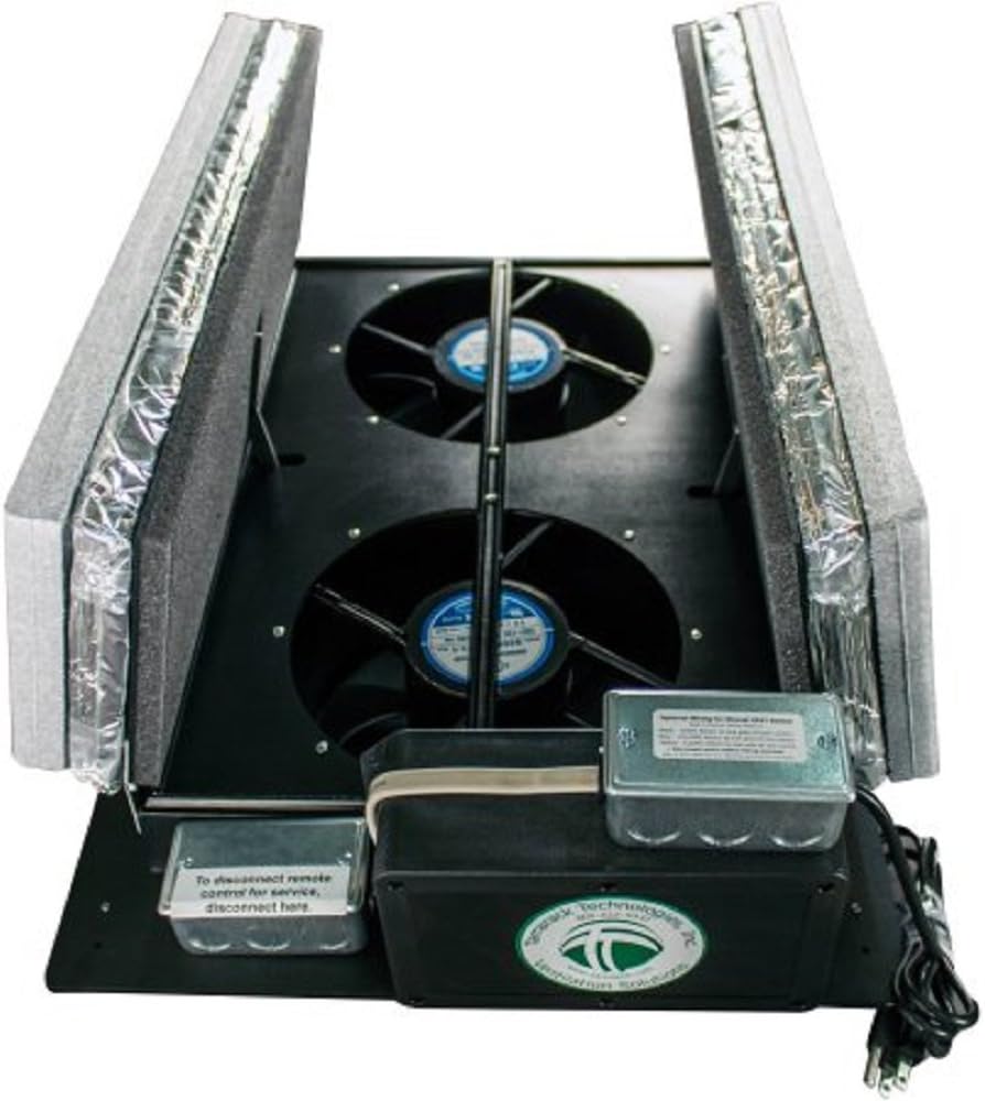 TamarackTechnologies HV1600 R50 Whole House Fan, insulated sealed doors