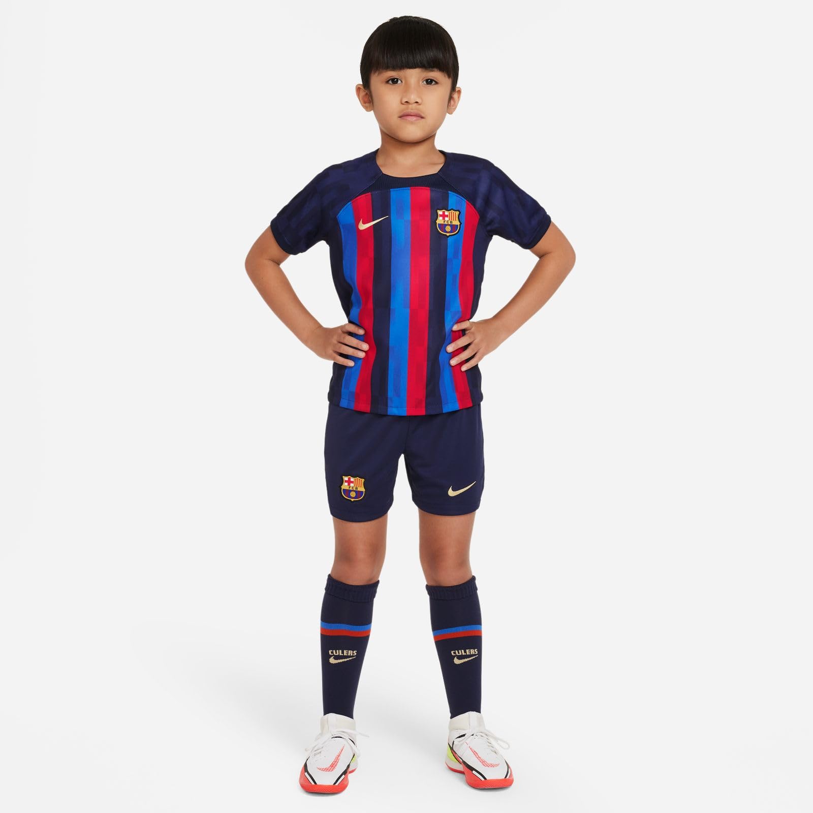 Nike Fcb Lk Nk Df Kit Hm Equipaggiamento FC Barcelona Unisex - Bambini e ragazzi