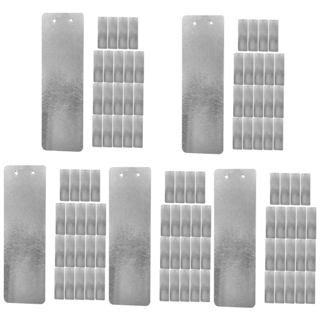 INOOMP 5 Sets Metall-pflanzenetiketten Aluminium-pflanzenetiketten Wiederverwendbare Pflanzenmarkierungen Für Blumenbeete Töpfe Gartenmarkierungen 20 Stück * 5