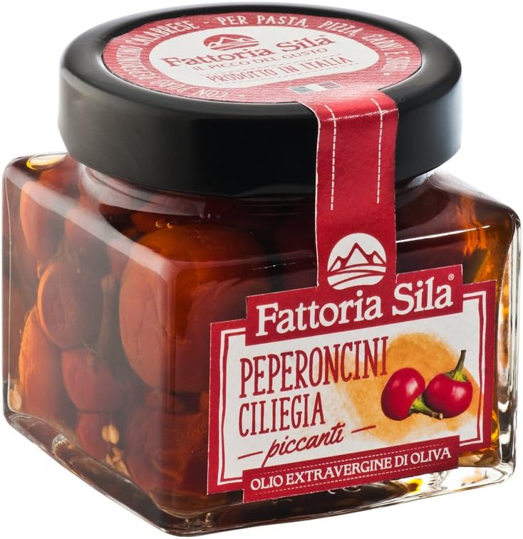 Calabrian Hot Cherry Peppers in EVOO 280g (2 jars)