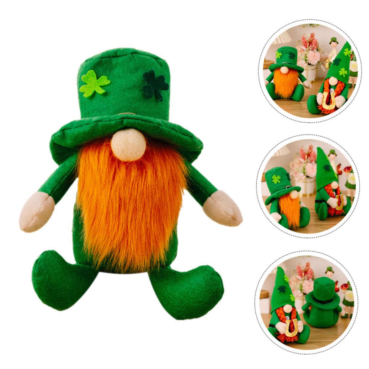 Alipis 3 Piezas De Gnomos Irlandeses Sin Rostro del Día De San Patricio Gnomos Suecos Gnomos De Felpa Irlandeses De Felpa De San Patricio Adorno del Día De Patricio Día De San
