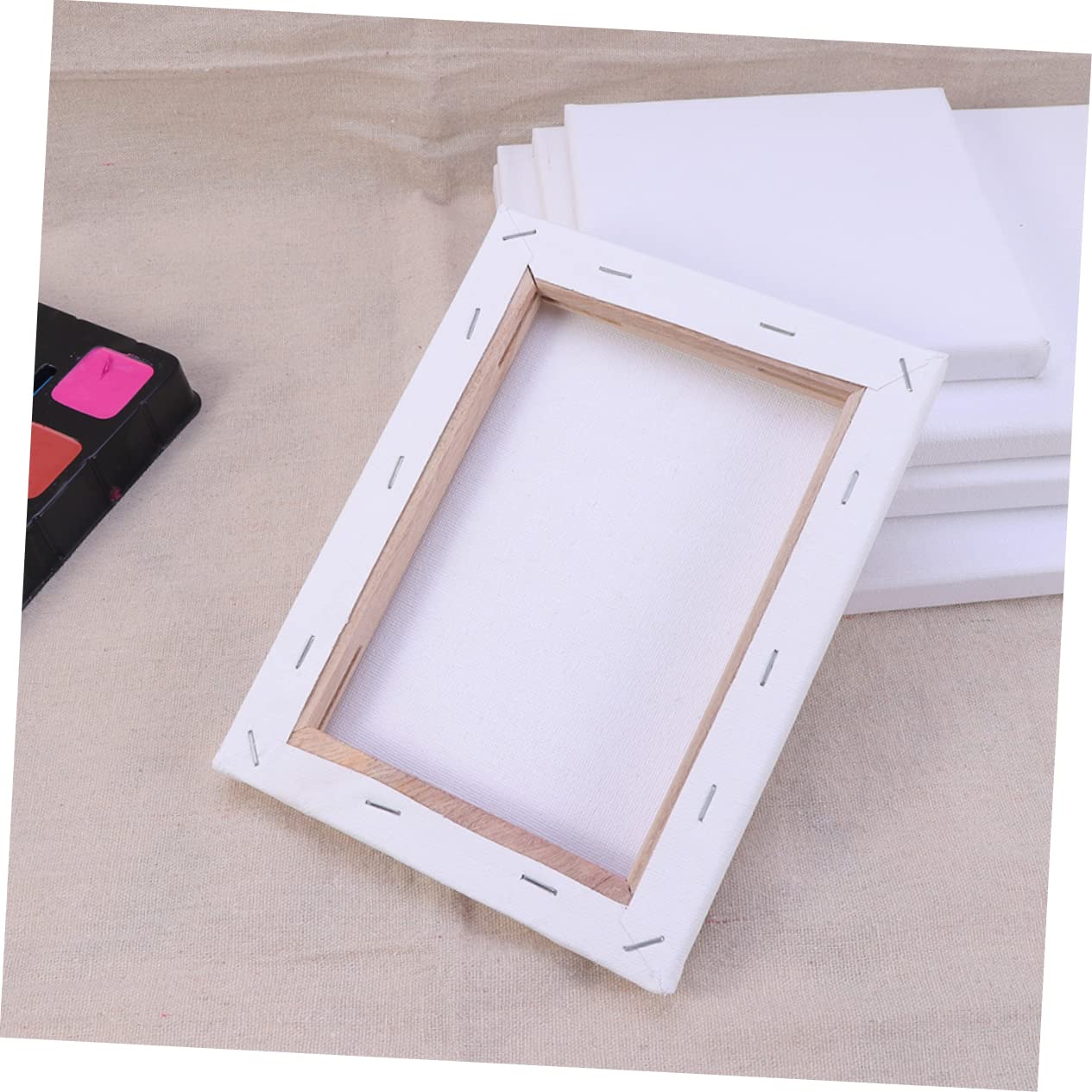 NUOBESTY Lienzos para Pintura al Óleo 30x40 Cm de Algodón Color Claro 6 Unidades para Artistas y Aficionados DIY Manualidades Pintura Acrílica y Óleo Uso Escolar y Hogar