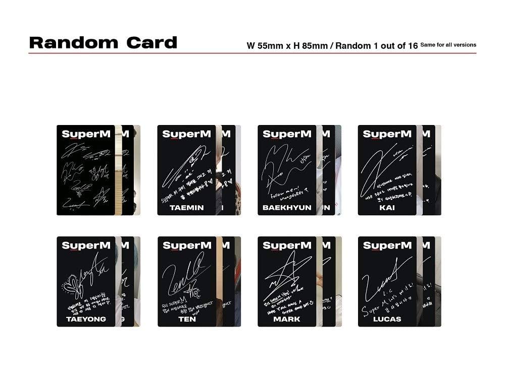 SuperM 1st Mini Album (group Ver.)20枚SET SuperM - SuperM 1st Mini Album K-POP CD+80p Booklet+16p Mini