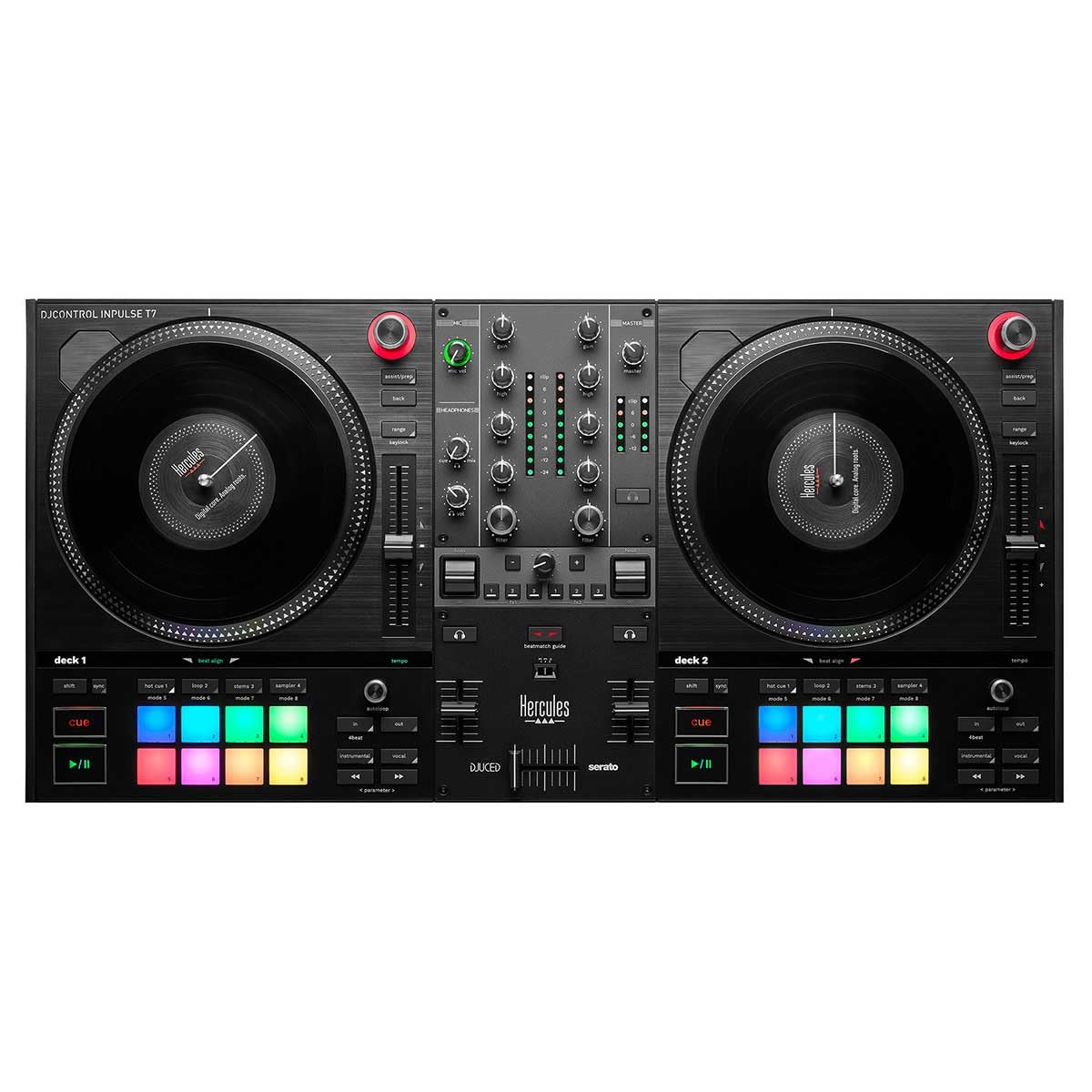 【国内正規品】Hercules(ハーキュリーズ) DJControl Inpulse T7 2デッキ自走式プラッター搭載DJコントローラー