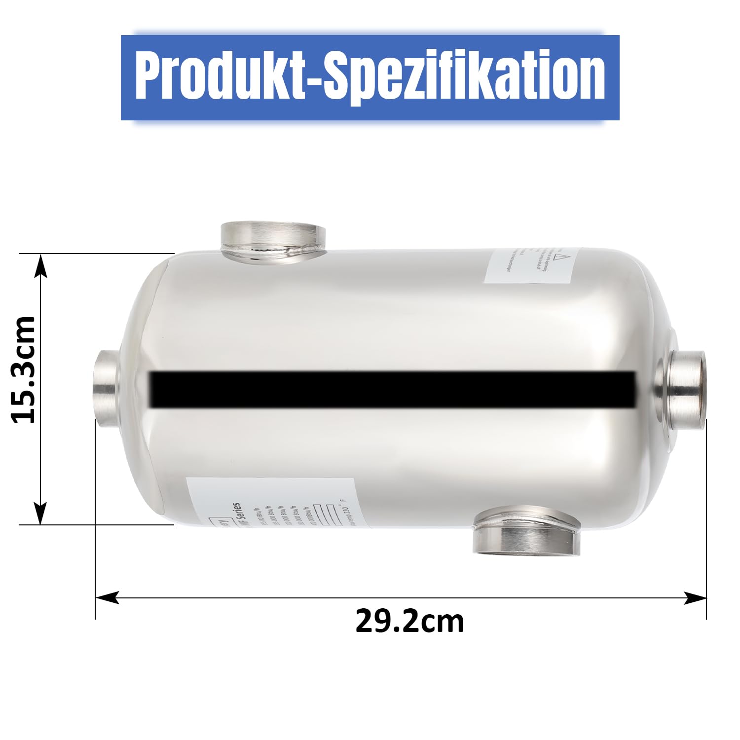 Calentador de piscina de acero inoxidable, 28 kW, intercambiador de calor para piscina, intercambiador de calor de 150 l/min, flujo de agua caliente 18 L/min, intercambiador de calor para