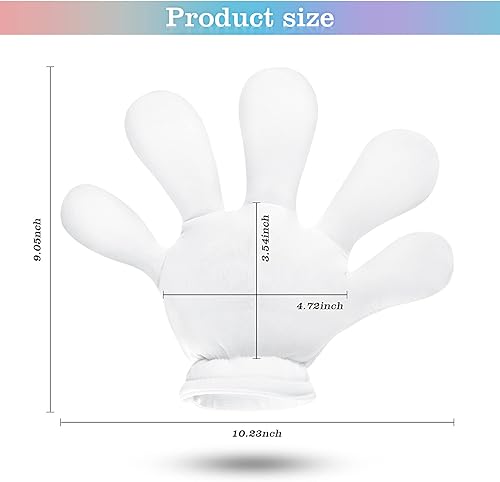 Miniatura 2 de Geyoga 2 pares de guantes grandes de disfraz de manos de dibujos animados, guantes de Halloween para fiesta de Halloween, cumpleaños, juegos de rol