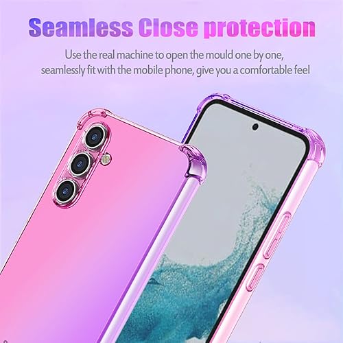 Miniatura 3 de Funda para Galaxy A54, Samsung A54 5G SM-A546U linda funda para niñas y mujeres, degradado, delgada, antiarañazos, funda protectora de TPU suave a