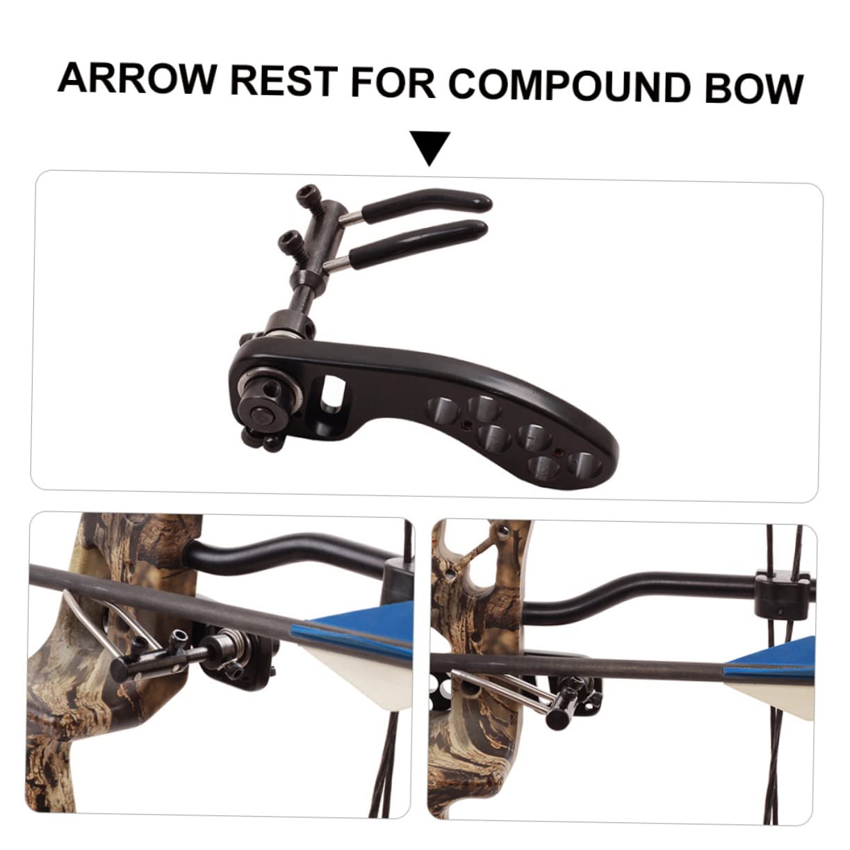 Toddmomy 2pcs Arrow Rest Replacement for Outdoor Archery Mounting Bracket Compatible Bows Archery Accessories for Hunting and Practice