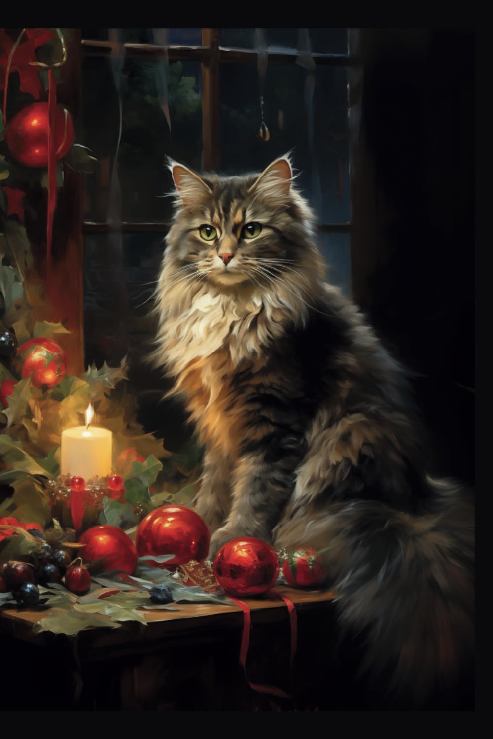 Majestical ChesticleSplendid Christmas Cat Notebook : Christmas Pets Series Paperback With a Soft Matte Cover for Notes, Lists, Recipes, Journaling and Tracking, 120 ... Christmas Pets: Splendid Christmas Cat