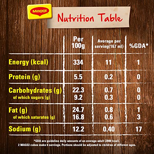 Image of Maggi Chicken Stock Cube Less Salt, 24x20 (480g)