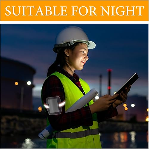 Miniatura 5 de Meanplan 100 soportes para insignia de brazo con correa ajustable, soporte para credencial de identificación, pase de brazalete con nombre para