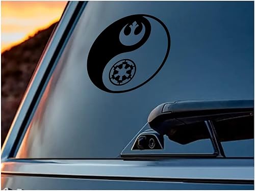 UR Impresions - Adhesivo adhesivo de vinilo para autos, camiones, SUV, motocicletas, ventanas, negro, 5.5 pulgadas, URI433