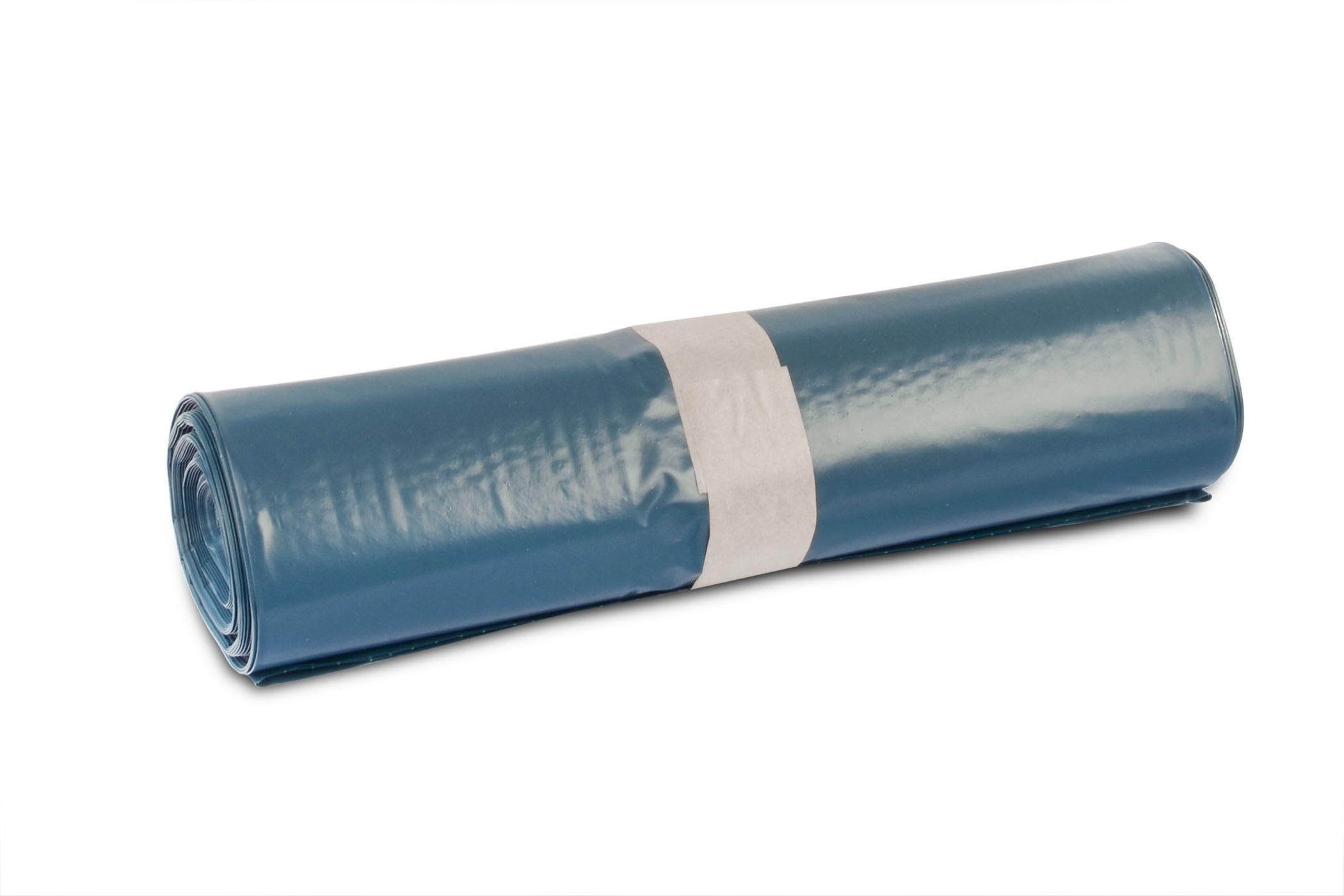 FUNNY Recycelte Müllbeutel in Blau, reißfeste Müllsäcke 120l , TYP 100, 700 mm x 1100 mm, 200 Stück