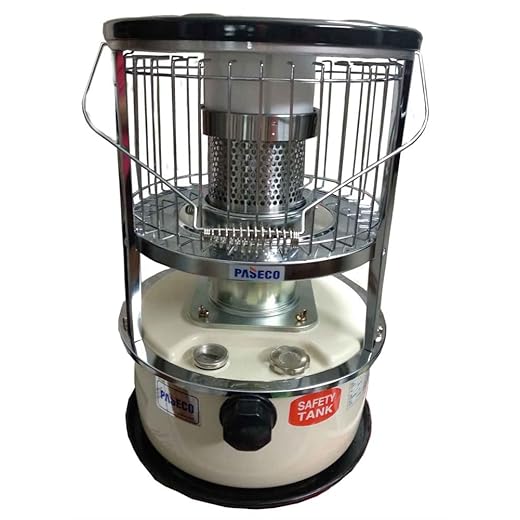 Paseco Kerosene Heater 7.2 Liter PS-3300 Portable Space heater PS-3300 11000 BTU 0.31 Liter/Hour