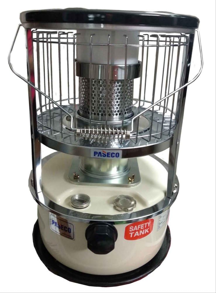 Paseco Kerosene Heater 7.2 Liter PS-3300 Portable Space heater PS-3300 11000 BTU 0.31 Liter/Hour