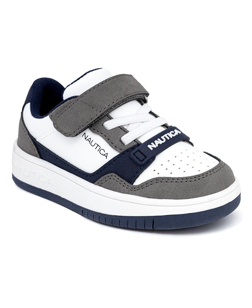 Nautica Kids Adjustable Strap Shoes | Comfortable Casual Sneakers for Boys and Girls, Toddlers &amp; Little Kids