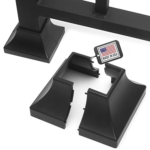 Miniatura 29 de Cubierta duradera para base de poste de cubierta, base de zapatos a presión que transforma instantáneamente los pies de la mano y la escalera