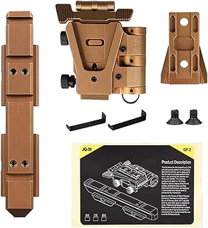 Tactical G33 G43 3X Magnifier Flip to Side Quick Detach Mount W/ 5/8" Riser System, for G33 G43 3X Magnifiers Optics and Holographic Sight, Fits 20mm Rail - AWETHE