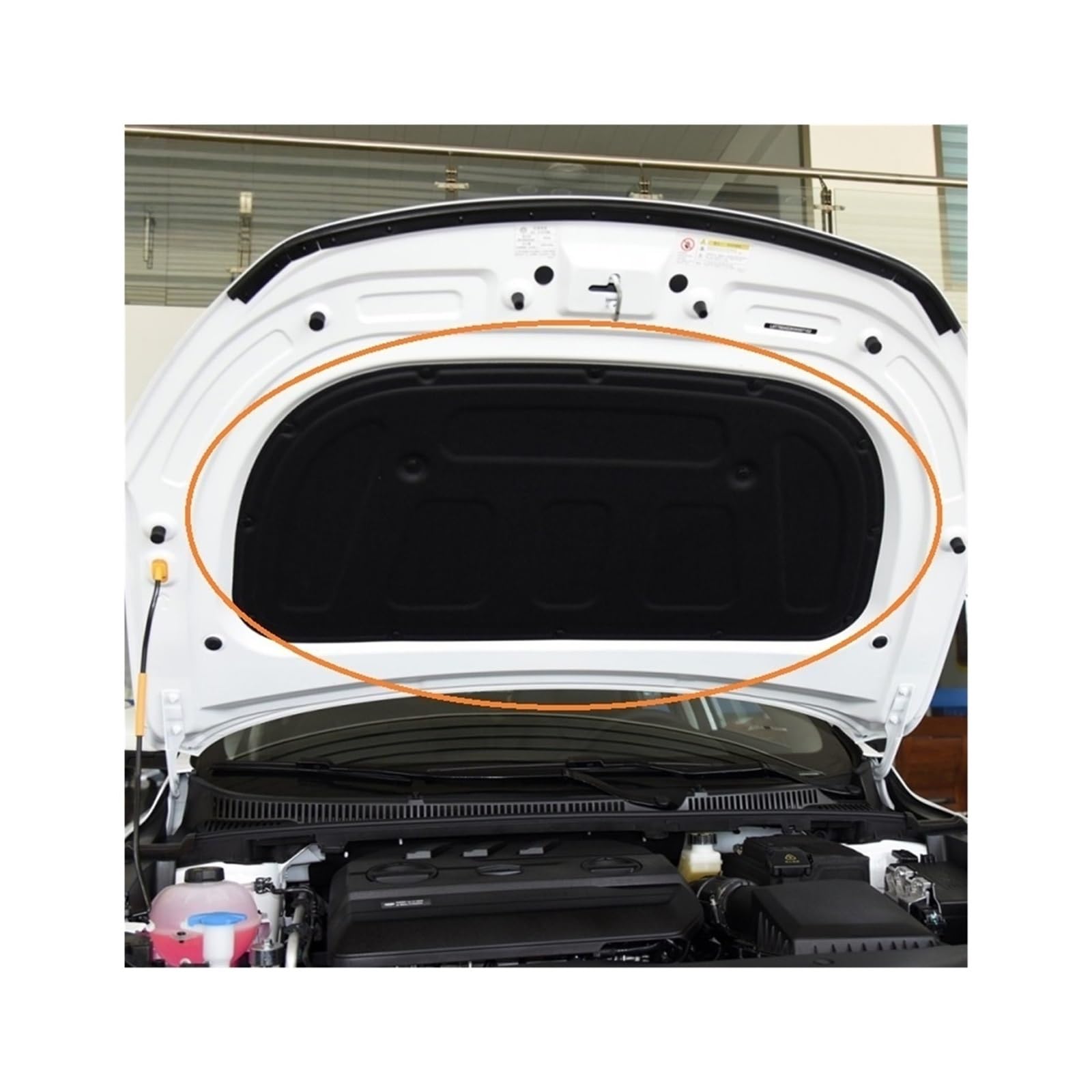 Wuqqxxqcm One Color Car Engine Hood Heat Sound Insulation Cotton Aboard,Compatible For Geely Binray,Binrui,A06
