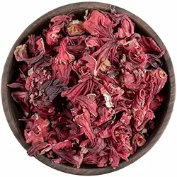 Melhor Hibísco para Chá, 300g, 100% Natural, Vegano e Saudável, Sáude Digestiva e Emagrecimento Natural, Auxilia Pressão e Imunidade Vida Leve PREMIUM