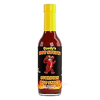 Vista 11 de Gordy's Hot Stuff! Salsa picante gourmet, hecha en Texas con chiles rojos para un sabor rico y complejo, hecha a mano en pequeños lotes, totalmente