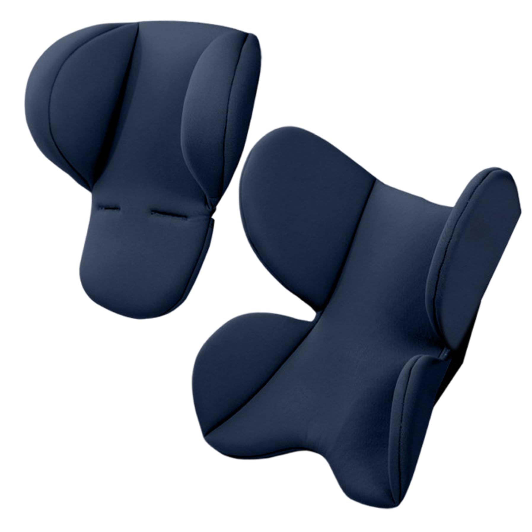 Perwteriy Newborn Carseat Insert, 2PCS Soft Comfortable Infant Carseat Insert and Head Support with Seat Belt Hole for Baby Carseats, Strollers, Carriers