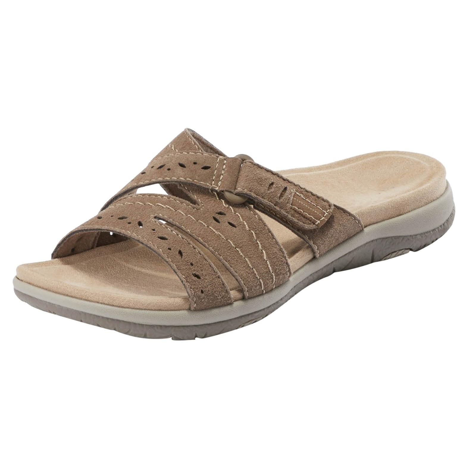 Pantuflas para mujer, de verano, a la moda, con puntera abierta, sandalias de playa para exteriores
