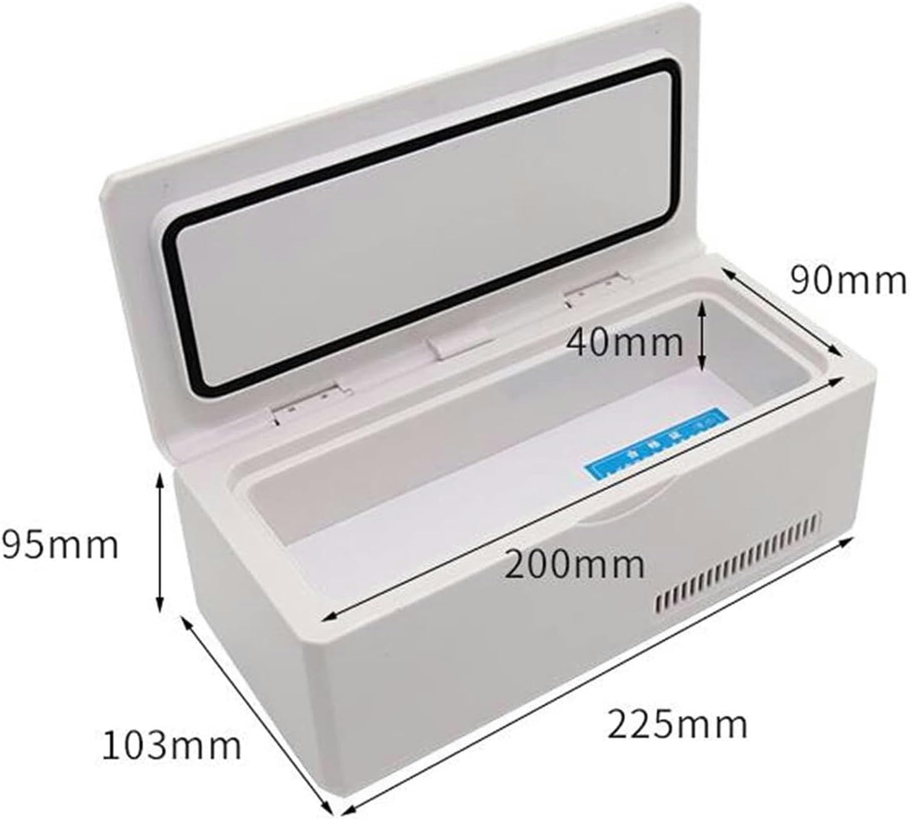 Genérico Nevera portátil para insulina para medicamentos para la Diabetes, Caja refrigerada portátil con termostato, Mantiene la insulina a la Temperatura Ideal, Viajar, Compatible con alime
