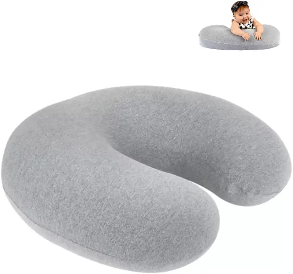 Almofada de Amamentação Loopy Mescla, Fom, Cinza