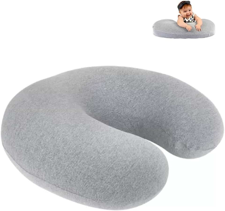 Almofada de Amamentação Loopy Mescla, Fom, Cinza